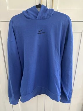 Nike Men’s Blue Nike Pro Pullover Hoodie